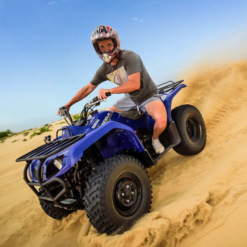 quad bike adventure on Port Stephens dunes