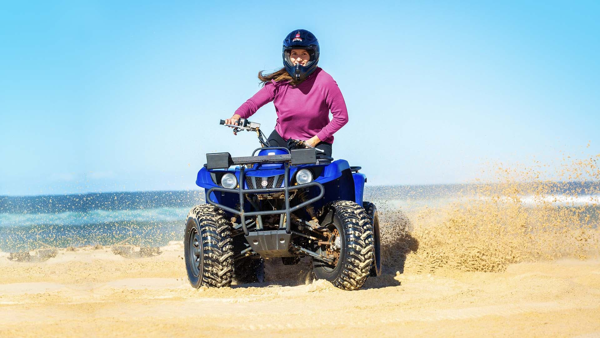 quad bike beach ride Port Stephens
