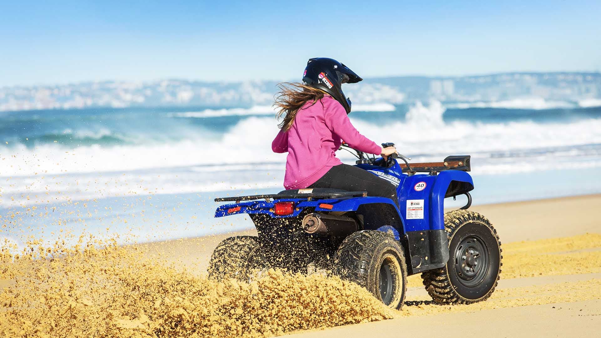 Book quad biking Nelson Bay on the Stockton sand dunes