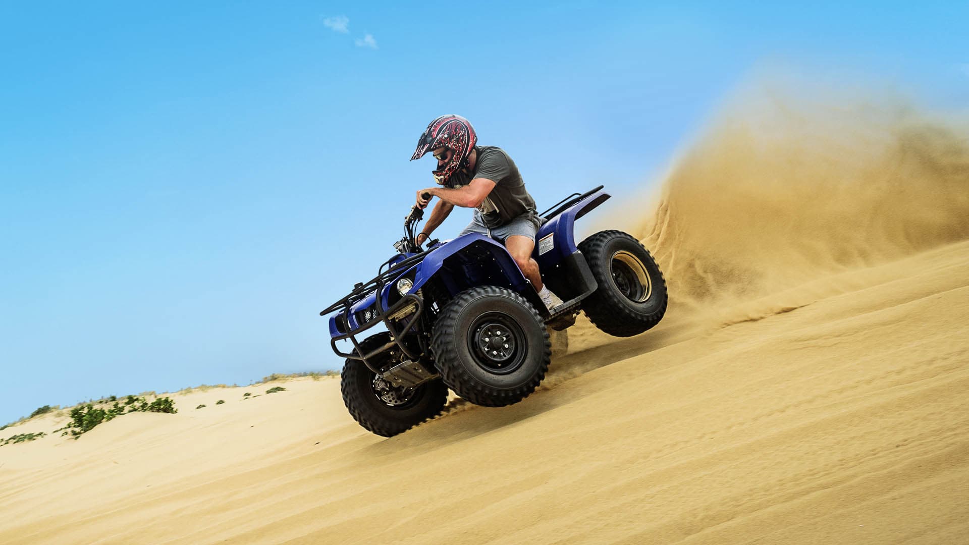 Quad biking on Port Stephens sand dunes